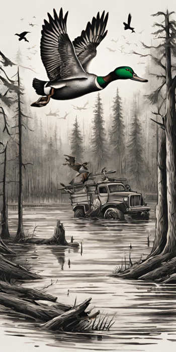 duck-hunting-tattoo-mallard-flooded-timber
